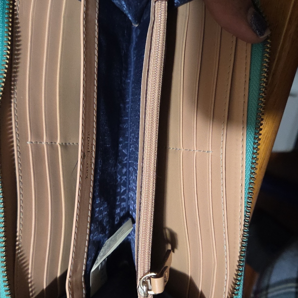 Kate Spade Teal Wallet - Picture 4 of 13